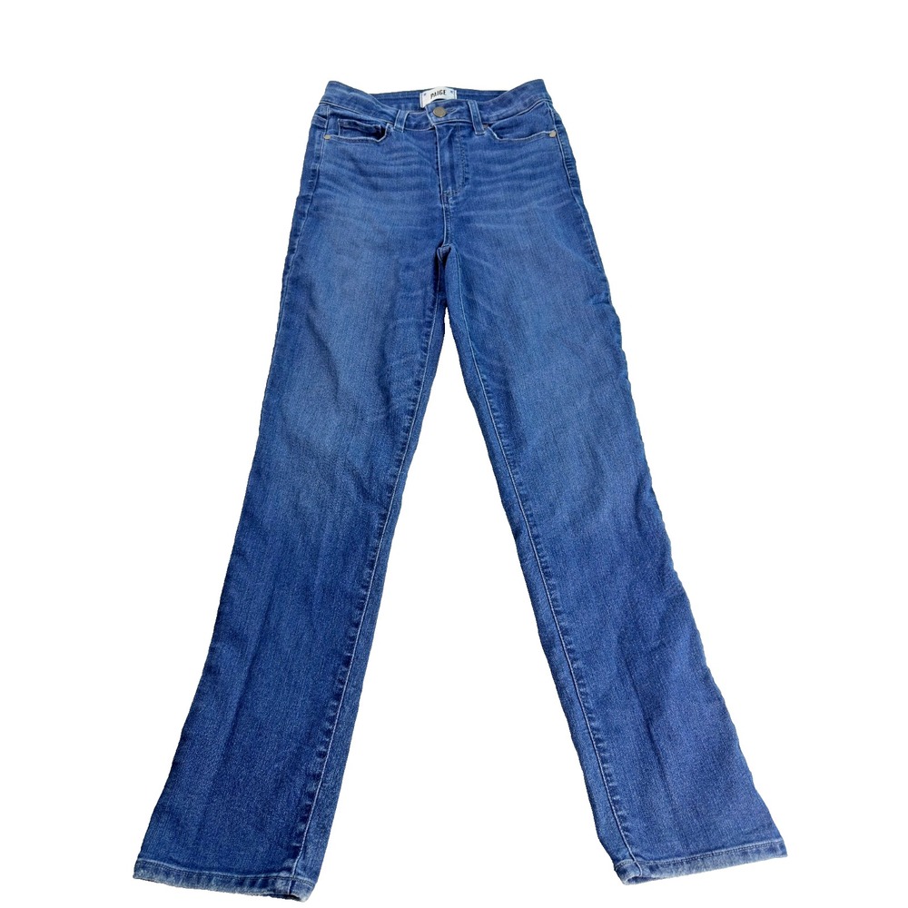 PAIGE Hoxton Slim Jeans Womens Size 26 Saphira Medium Wash Stretch Denim